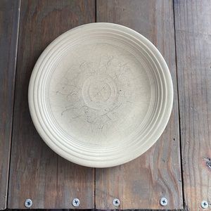 1936 vintage old ivory Fiestaware lunch plate